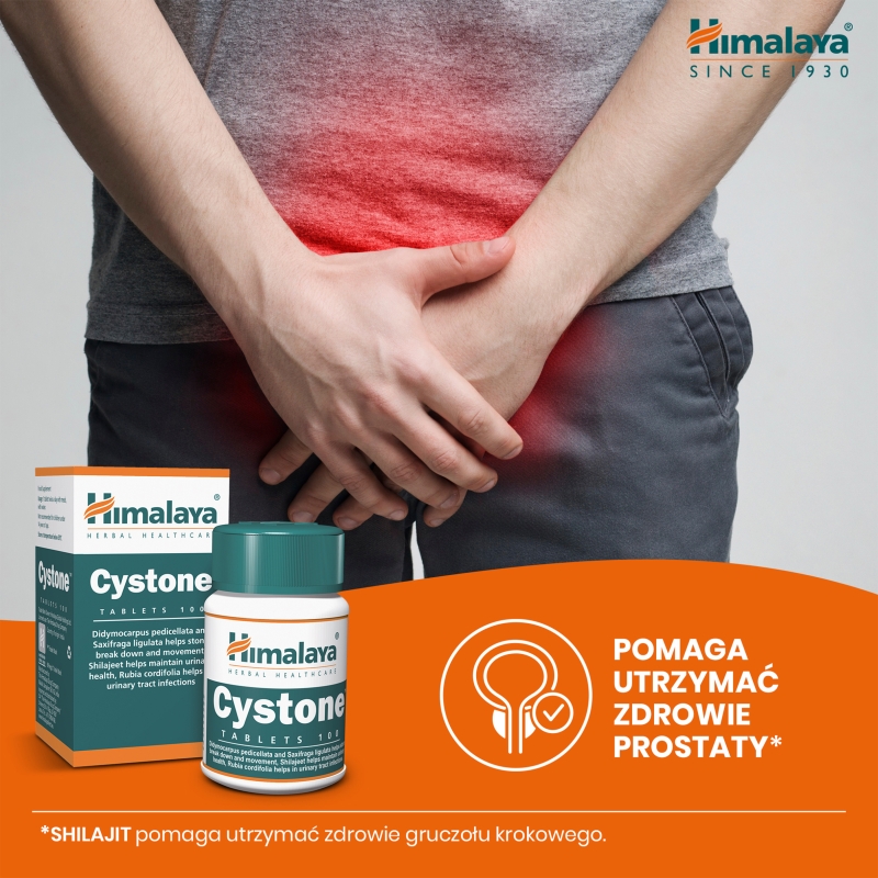 HIMALAYA Cystone , tabletki ze składnikami wspierającymi funkcjonowanie nerek i układu moczowo-płciowego, 100 szt.