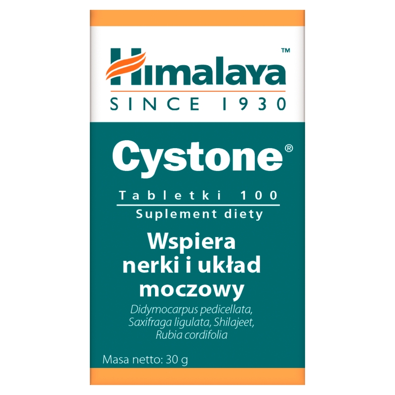 HIMALAYA Cystone  tabletki ze składnikami wspierającymi funkcjonowanie nerek i układu moczowo-płciowego, 100 szt.