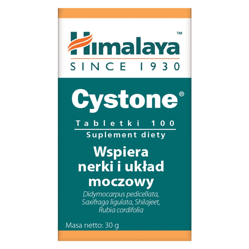 HIMALAYA Cystone tabletki ze składnikami wspierającymi funkcjonowanie nerek i układu moczowo-płciowego, 100 szt.