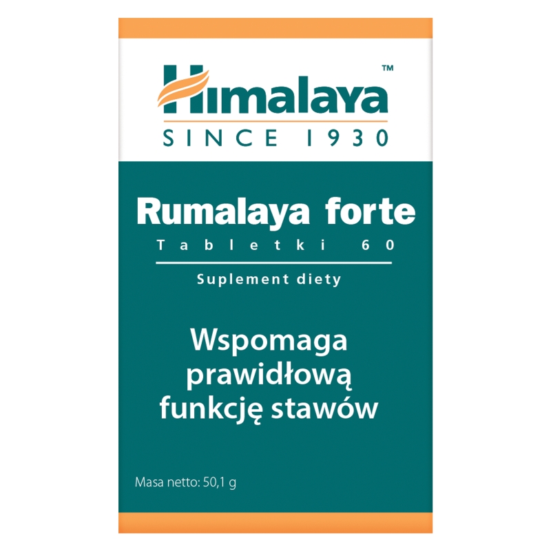 HIMALAYA Rumalaya Forte, tabletki ze składnikami wspierającymi prawidłową funkcję stawów, 60 szt.