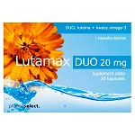 Lutamax Duo 20 mg kapsułki zawierające luteinę i kwasy Omega-3, 30 szt.