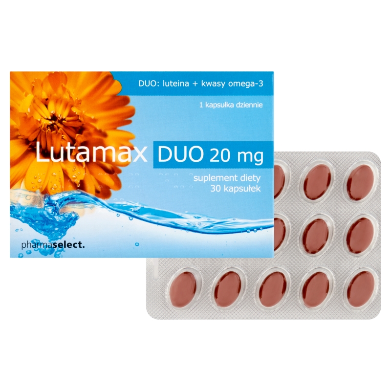 Lutamax Duo 20 mg, kapsułki zawierające luteinę i kwasy Omega-3, 30 szt.