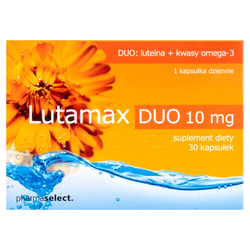 Lutamax Duo 10 mg kapsułki zawierające luteinę i kwasy Omega-3, 30 szt.