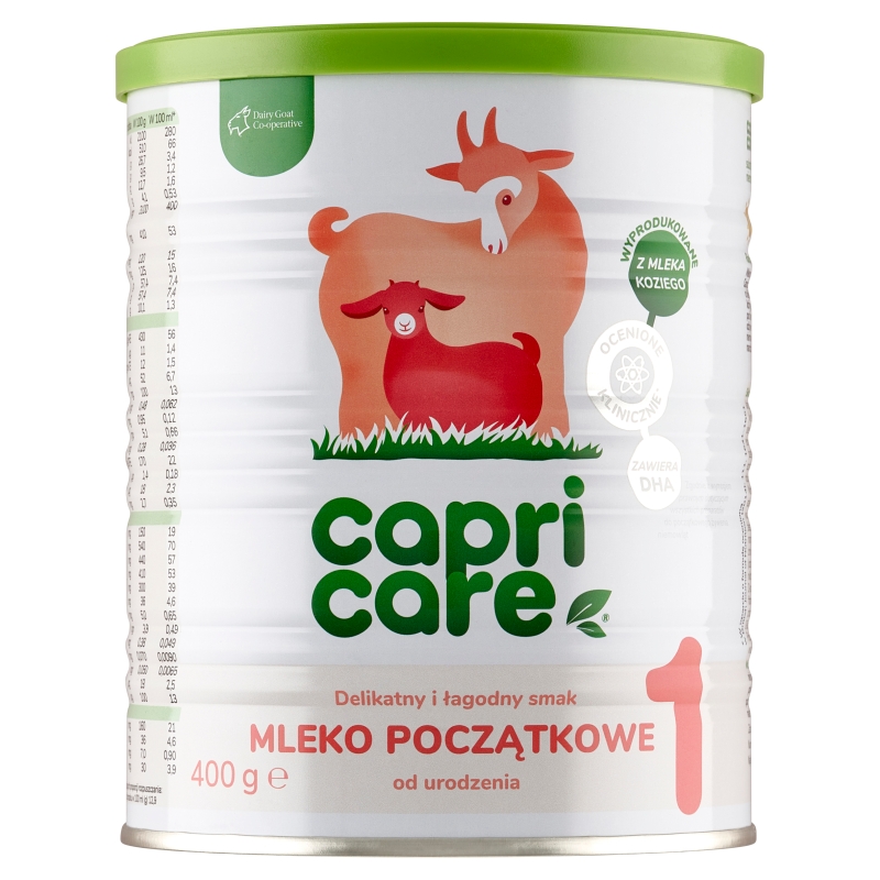 Capricare 1, mleko początkowe modyfikowane oparte na mleku kozim, 400 g