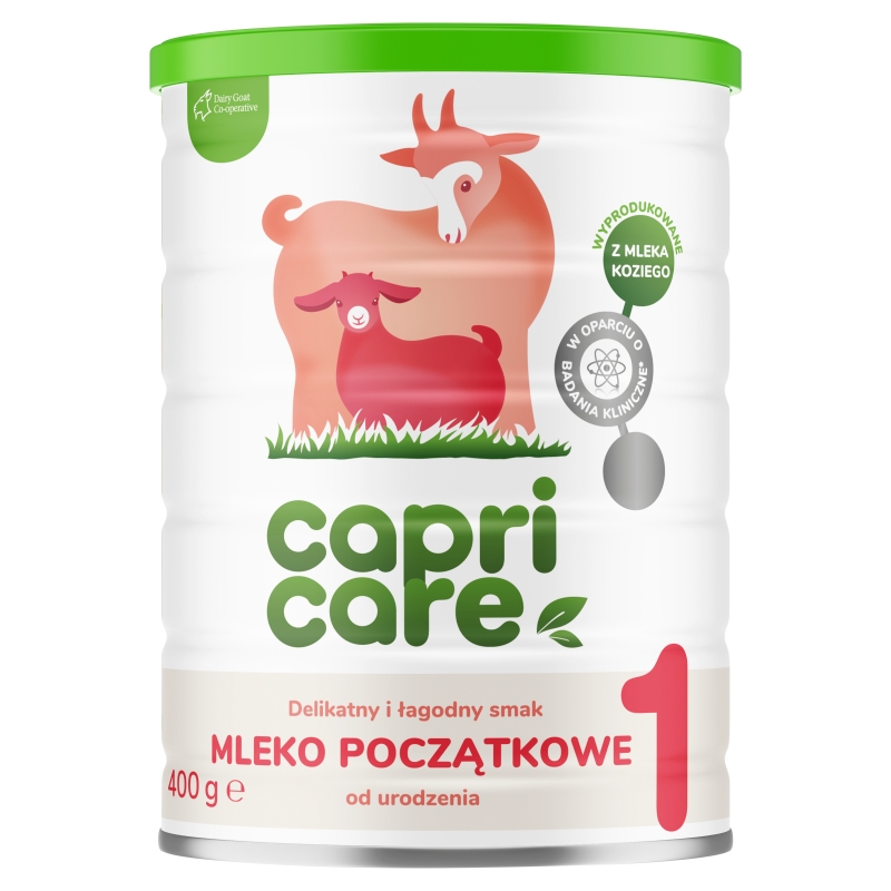 Capricare 1, mleko początkowe modyfikowane oparte na mleku kozim, 400 g