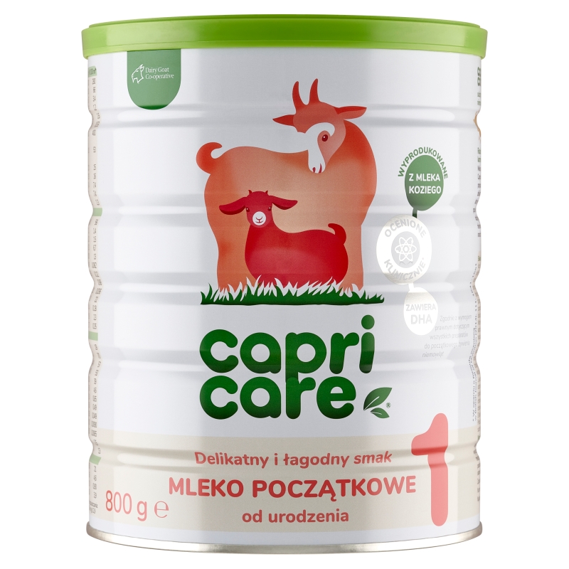 Capricare 1, mleko początkowe modyfikowane oparte na mleku kozim, 800 g