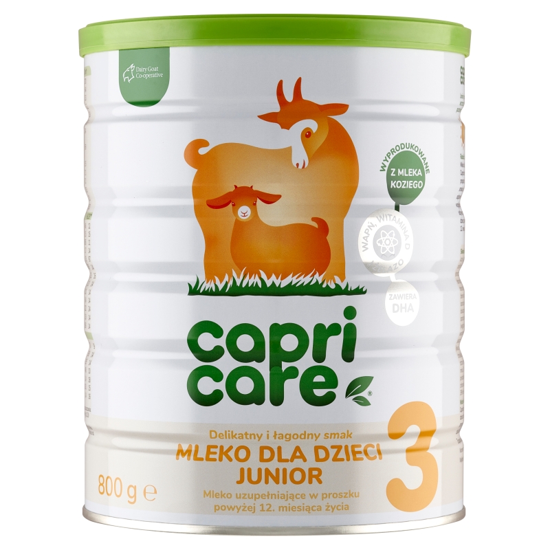 CAPRICARE 3 Mleko Następne Junior, oparte na mleku kozim powyżej 12 miesiąca życia, 800 g