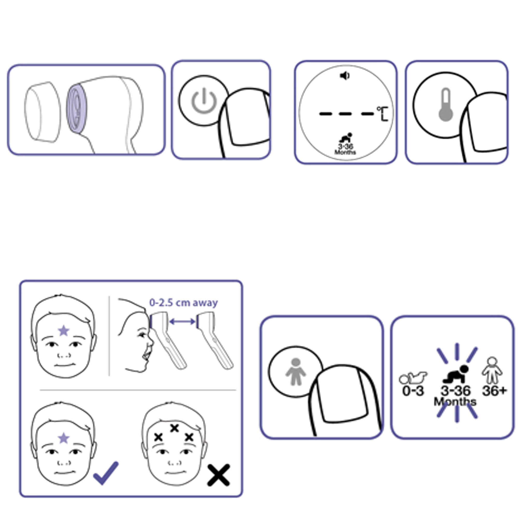 Termometr BRAUN BNT400,  bezdotykowy do czoła dla dzieci, 1 szt.