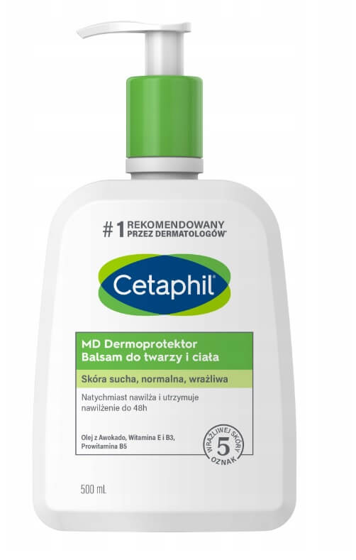 CETAPHIL MD Dermoprotektor, balsam do twarzy i ciała dla skóry suchej, 250 ml