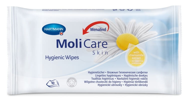 MoliCare Skin, wilgotne chusteczki do higieny, 10 szt.