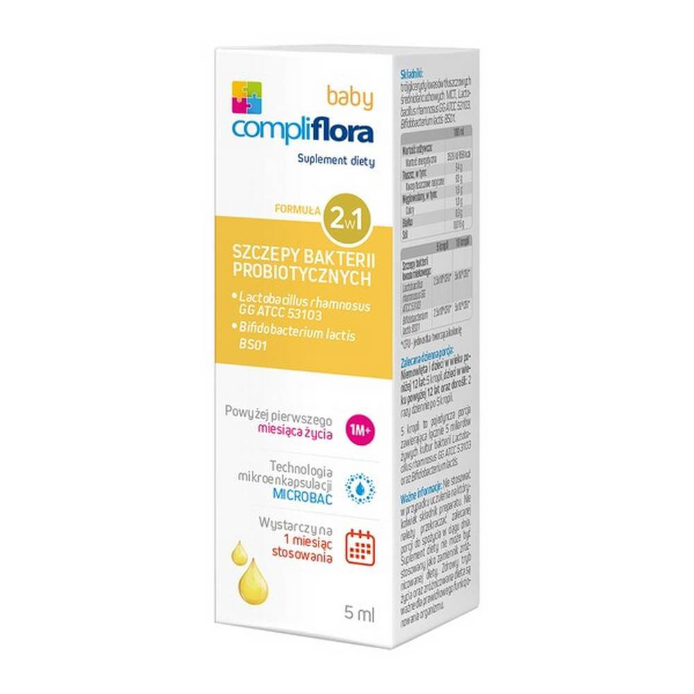 Compliflora Baby , krople dla dzieci 5 ml KRÓTKA DATA 31.08.2025