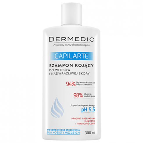 DERMEDIC CAPILARTE szampon kojący do włosów i nadwrażliwej skóry, 300 ml, 1 szt.