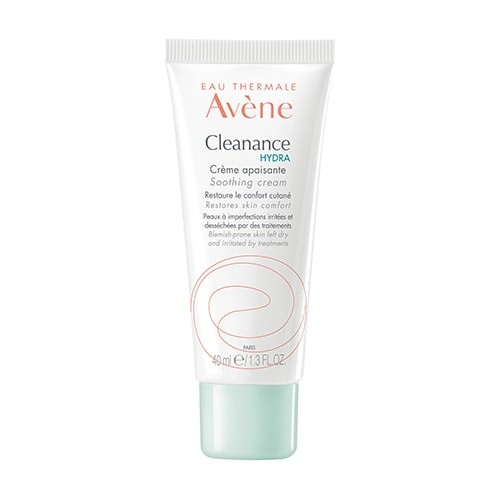 Avene Cleanance Hydra, krem łagodzący do skóry wysuszonej i podrażnionej, 40 ml