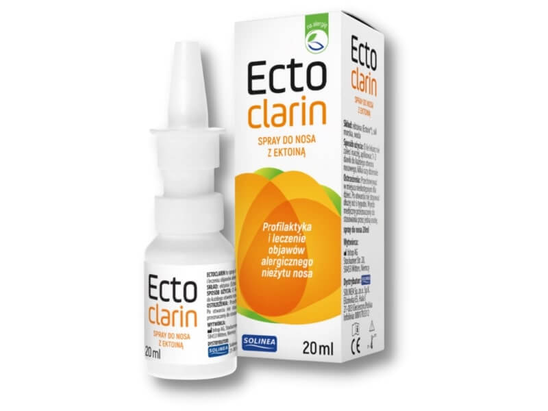 Ectoclarin , spray na alergiczny nieżyt nosa, 20 ml