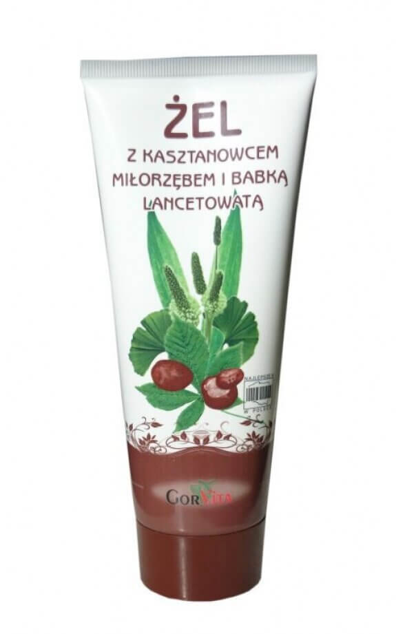 Żel z kasztanowcem, miłorzębem i babką lancetowatą, do skóry naczynkowej, 200 ml