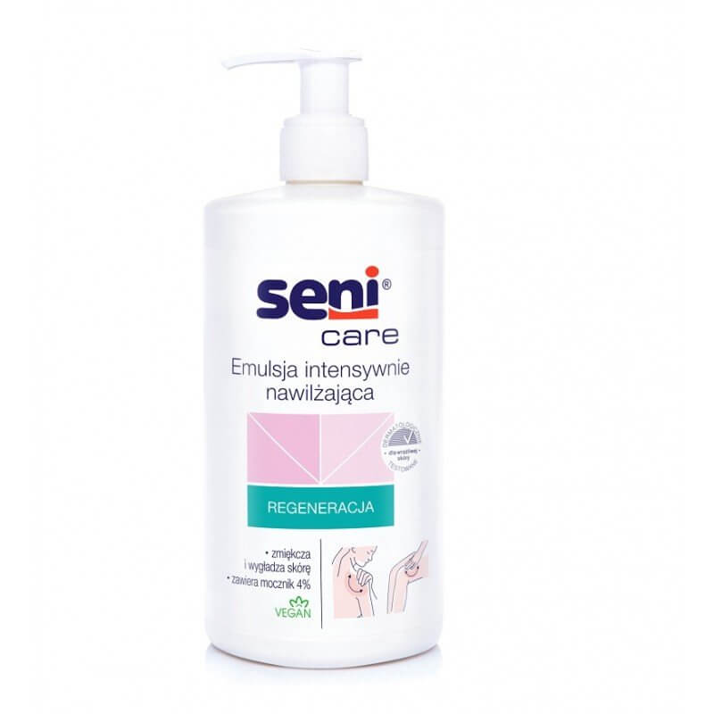 Seni Care, emulsja nawilżająca z mocznikiem do skóry suchej, 500 ml