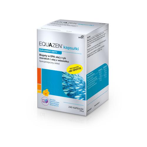 Equazen kapsułki ze składnikami bogatymi w kwasy omega-3 i omega-6, 240 szt.