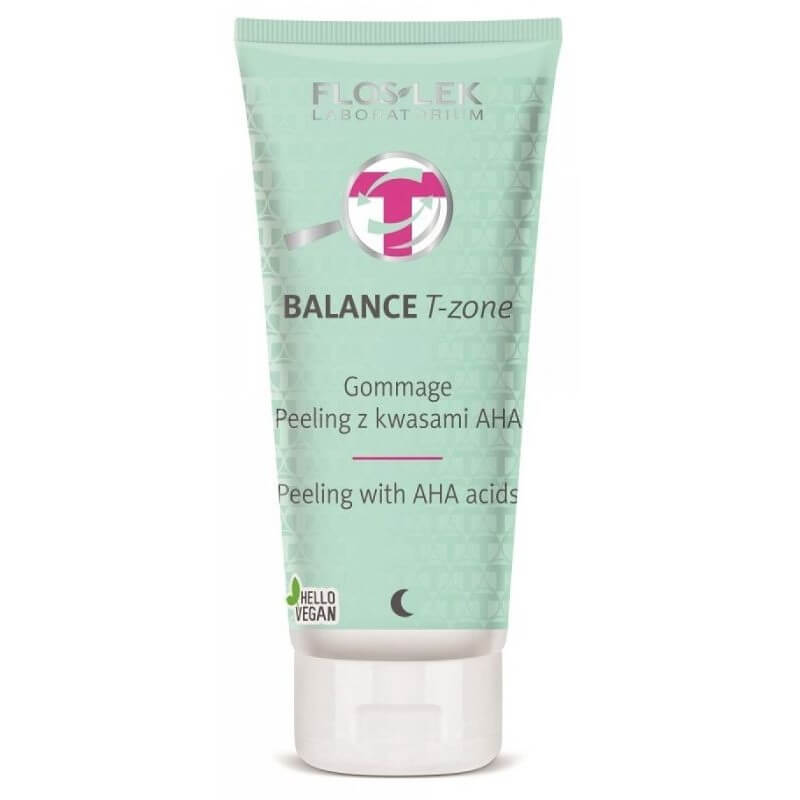 Flos-Lek Balance T-zone, peeling dla skóry mieszanej, 125 ml