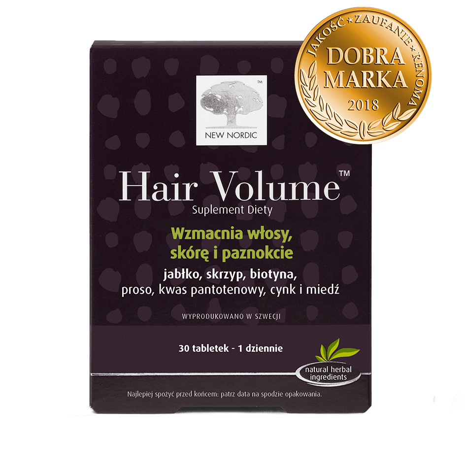 Hair Volume tabletki ze składnikami wspierającymi skórę i paznokcie, 30 szt.