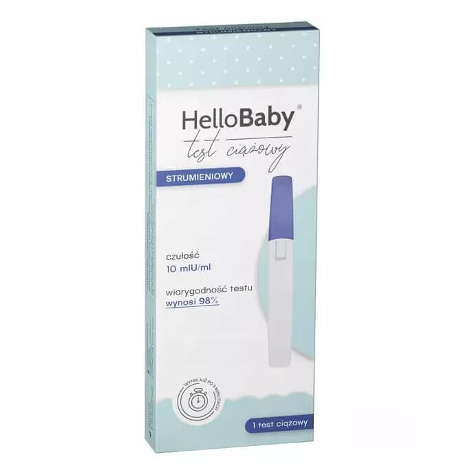 HelloBaby,  test ciążowy - strumieniowy, 1 szt.
