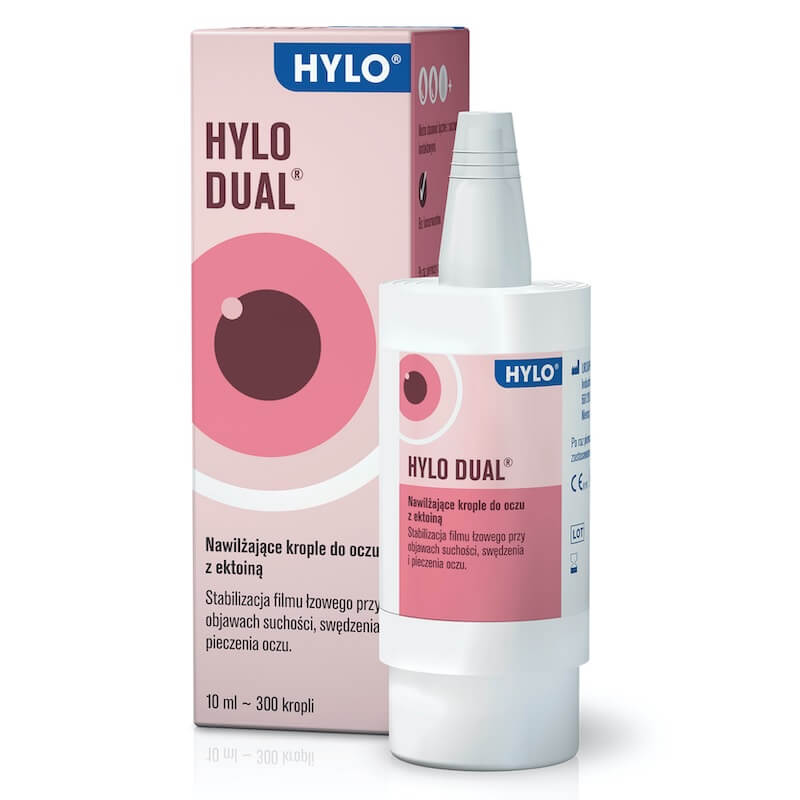Hylo Dual, krople nawilżające na suchość oczu i podrażnienia alergiczne, 10 ml