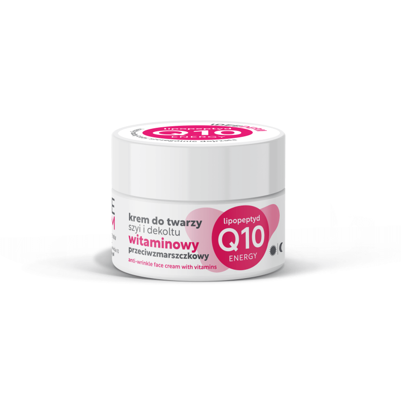 IDEEPHARM IDEEDERM krem do twarzy przeciwzmarszczkowy do skóry twarzy i dekoltu, 50 ml