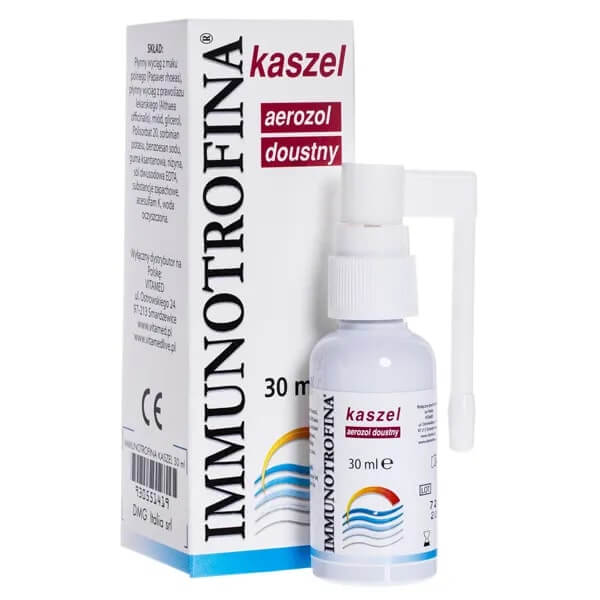 Immunotrofina kaszel , aerozol do stosowanuia w jamie ustnej, 30 ml