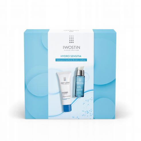 IWOSTIN Hydro Sensitia , zestaw, krem intensywnie nawilżający 50 ml + serum 30 ml