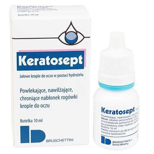 Keratosept, krople do oczu w postaci hydrożelu, 10 ml