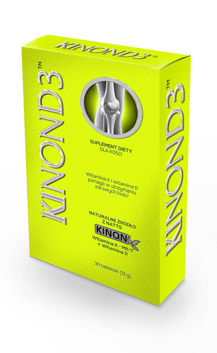 Kinon D3, tabletki z witaminami D3 i K2 wzmacniającymi kości, 30 szt.