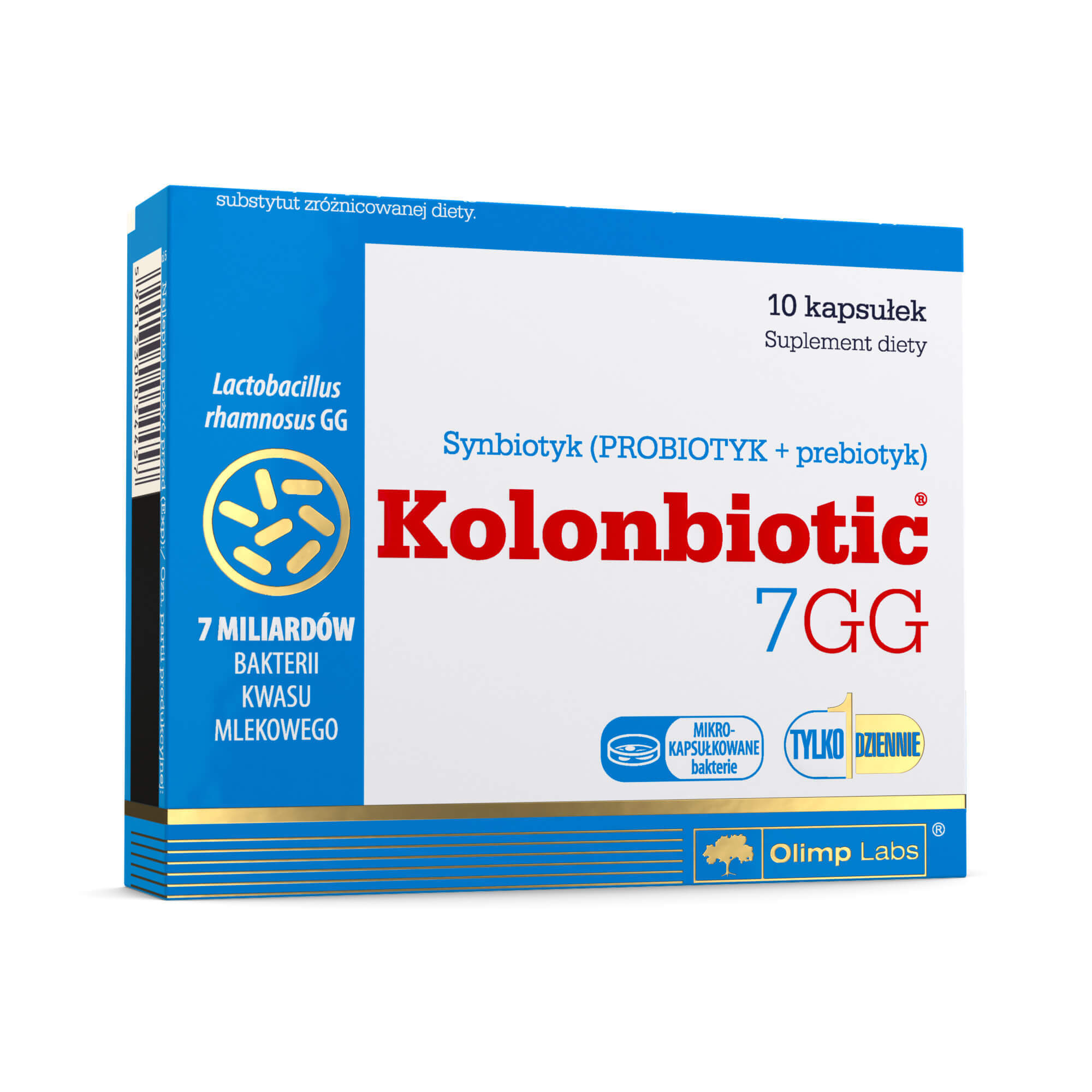Kolonbiotic 7GG, kapsułki z bakteriami kwasu mlekowego, 10 szt.