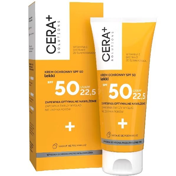 CERA+ SOLUTIONS , ochronny krem lekki SPF50, 50 ml