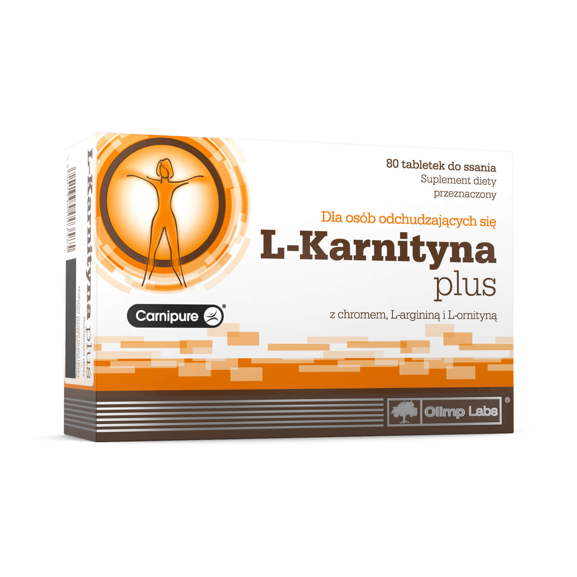 Olimp L-Karnityna Plus, tabletki do ssania ze składnikami wspierającymi odchudzanie, 80 szt.