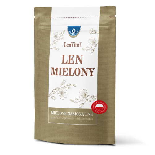Len mielony , preparat wspomagający prawidłowe trawienie, 450 g