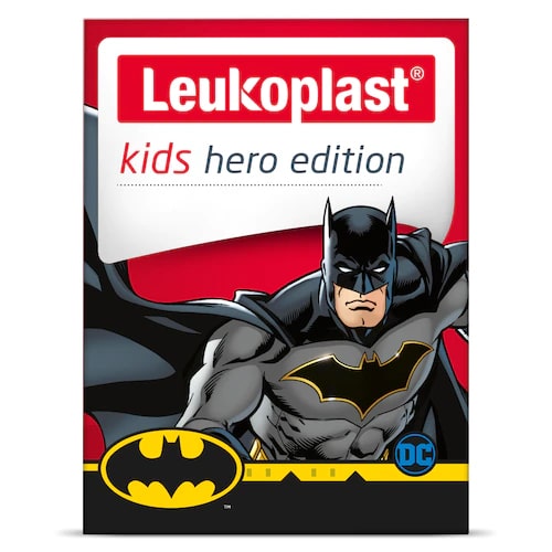 Leukoplast Kids Hero Edition , plastry na skaleczenia dla dzieci, 12 szt.