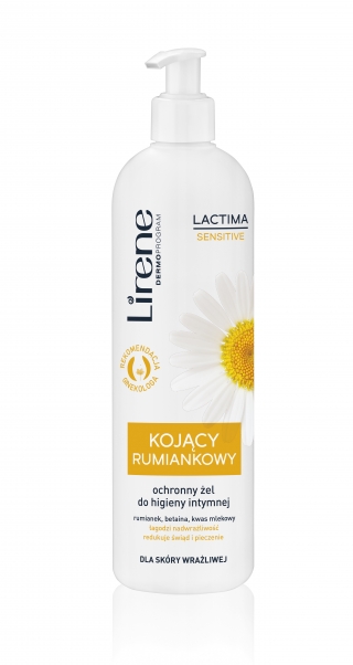 Lirene Lactima Sensitive, kojący rumiankowy ochronny żel do higieny intymnej, 350 ml