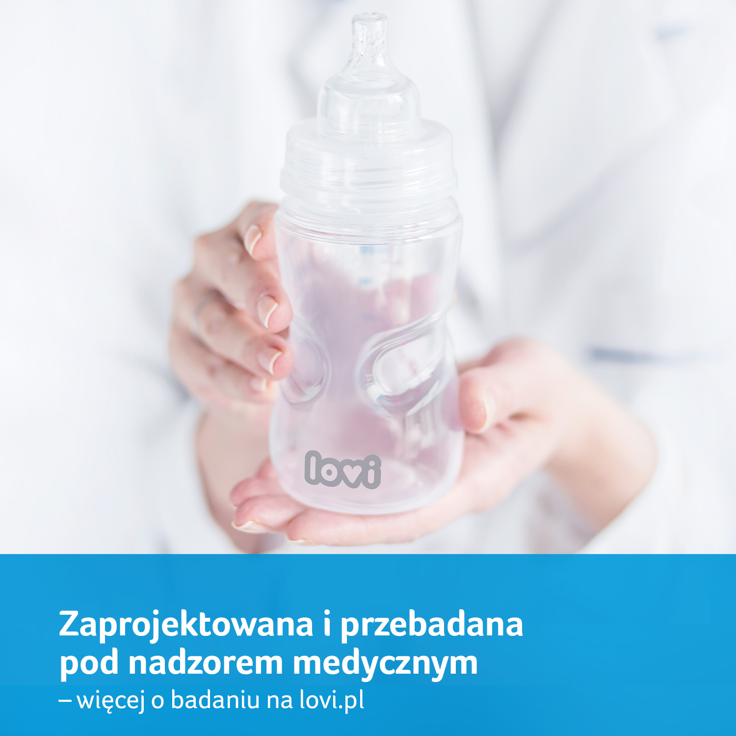 Lovi Butelka Medical+ , do karmienia o pojemności 330 ml 0cm+, 1 szt.