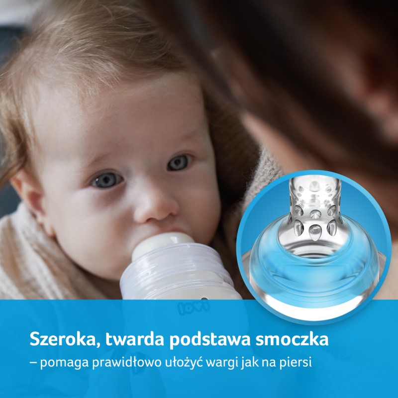 Lovi Butelka Medical+ , do karmienia o pojemności 330 ml 0cm+, 1 szt.