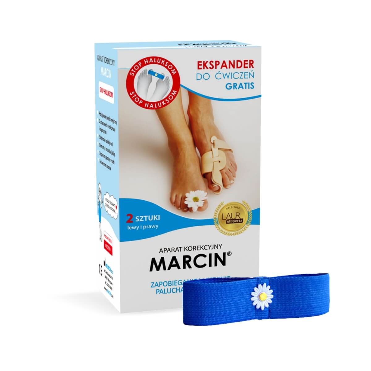 Aparat korekcyjny "Marcin" na haluksy, na noc, 2 szt.