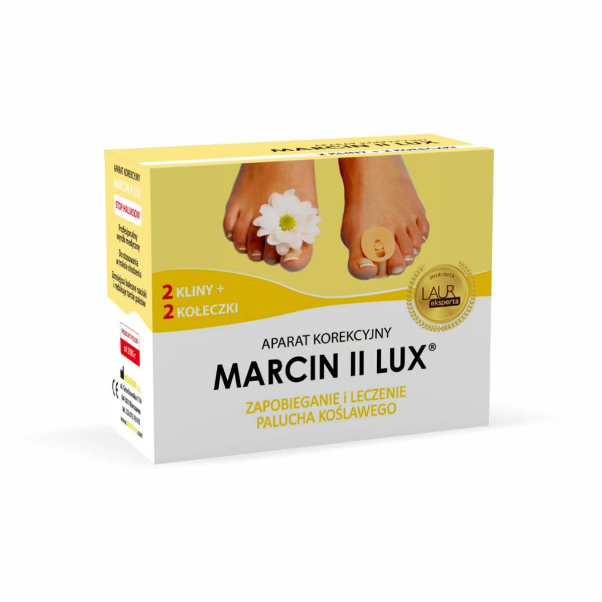 Aparat korekcyjny Marcin II, na dzień, 2 kliny + 2 kołeczki