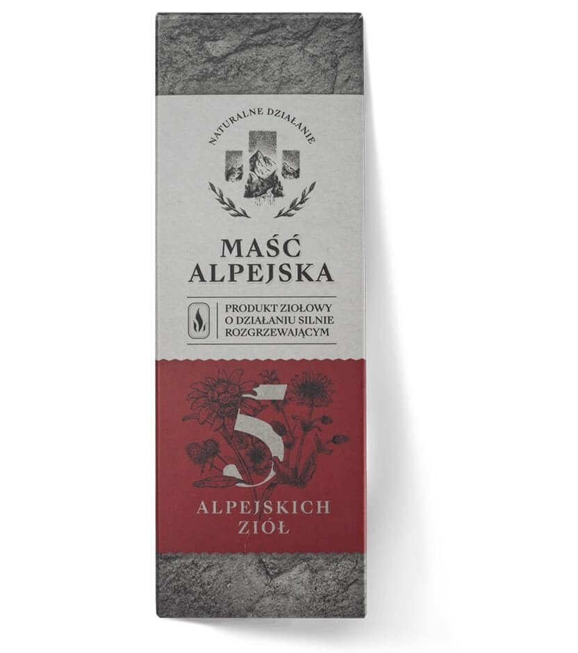 Maść Alpejska Linia N, produkt ziołowy o działaniu silnie rozgrzewającym, 100 ml