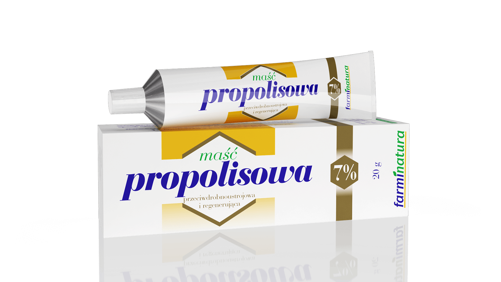 Maść propolisowa 7%, na trudno gojące się rany, 20 g