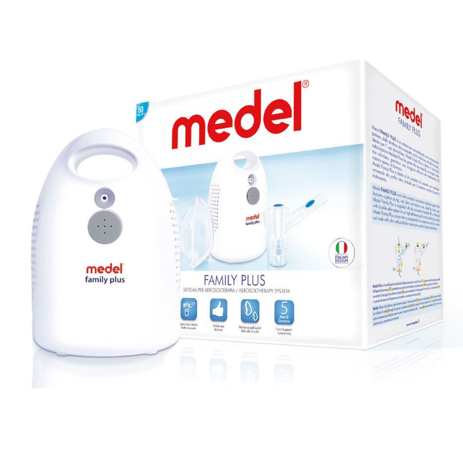 Medel Family Plus, inhalator z nebulizatorem do oczyszczania zatok + oczyszczacz do nosa