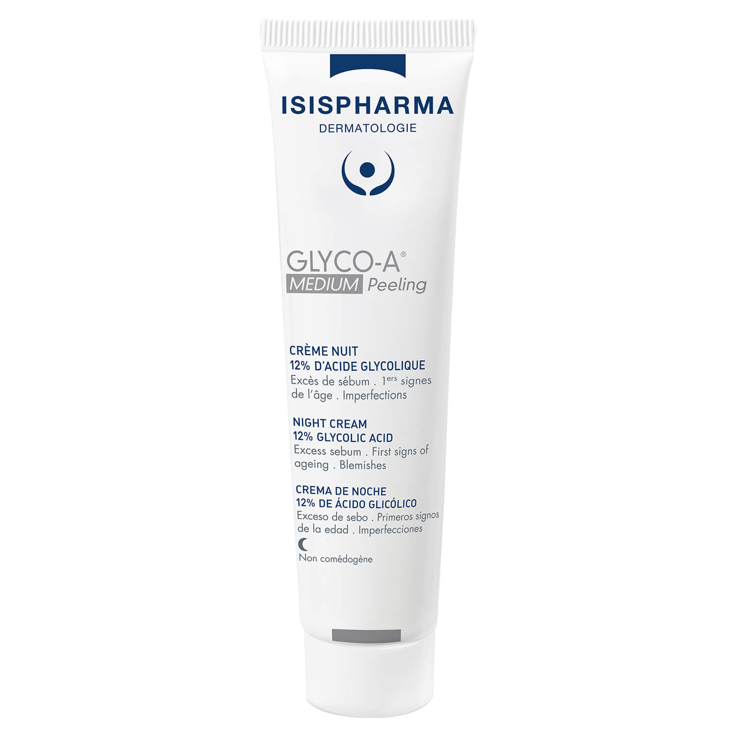 IsisPharma GLYCO A , krem pielęgnujący na noc z kwasem glikolowym 12%, 30 ml