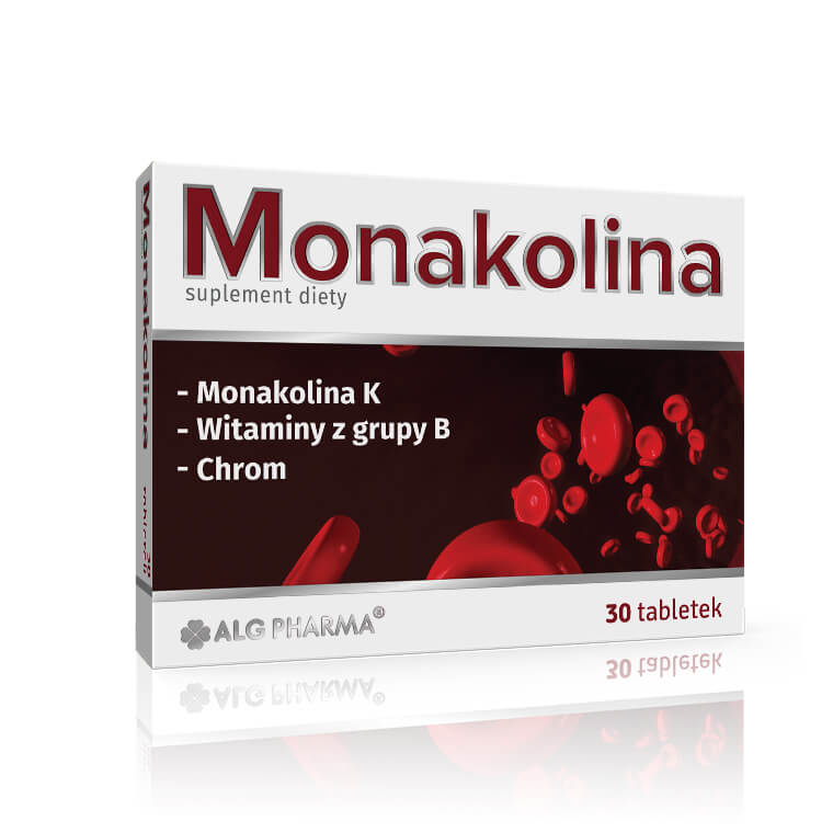 Monakolina, tabletki z witaminami z grupy B, 30 szt.