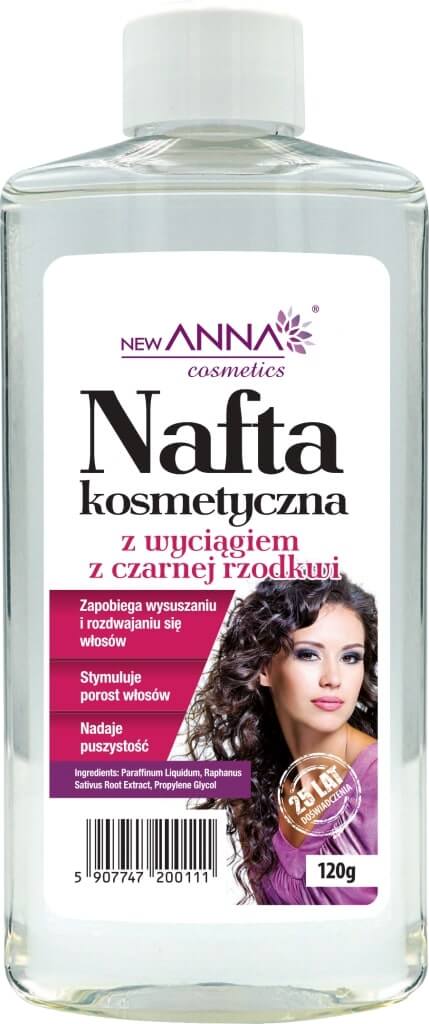 Nafta kosmetyczna, stymulująca porost włosów z wyciągiem z czarnej rzodkwi, 160 ml