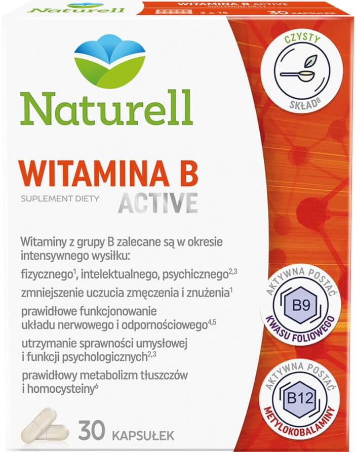 Naturell Witamina B ACTIVE , kapsułki , 30 szt.