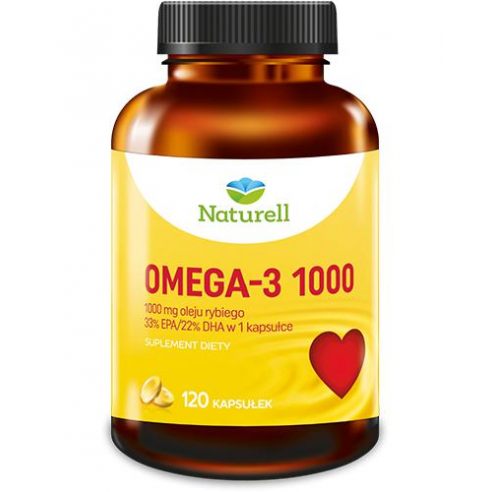 NATURELL Omega-3 1000 , kapsułki, 120 szt.
