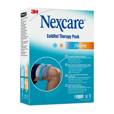 Kompres Nexcare ColdHot Therapy Pack Flexible , pomaga zgłodzić obrzęki, stany zapalne i ból, 1 szt.