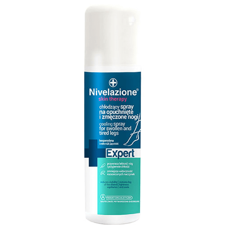 Nivelazione Skin Therapy Expert , spray chłodzący na opuchnięte i zmęczone nogi, 150 ml